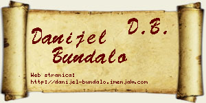 Danijel Bundalo vizit kartica
